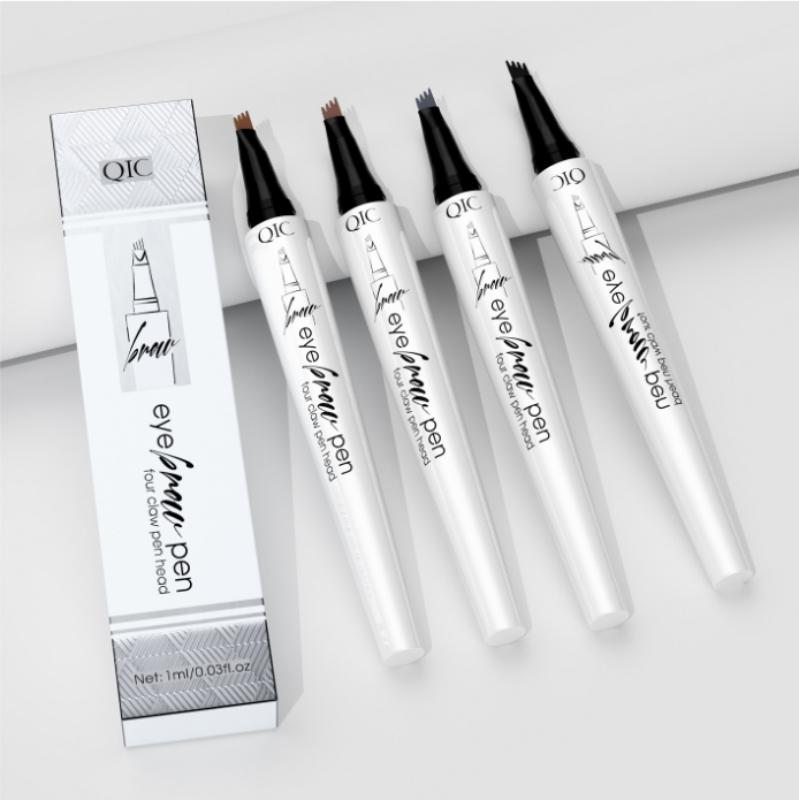 4 Headed Waterproof Eyebrow Pencil Smudge-Proof Long-Lasting Brow Pen for Precise Shaping Natural Look Women Eyebrow