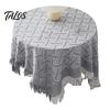 Table Pad Tablecloth Tassel Design Heat Resistant Breathable Washable Non Insulation Pilling Non-slip Cover for Dining Room