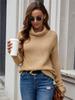 Women's Autumn and Winter Long-sleeved Versatile Knitted Sweater Top Multi-color