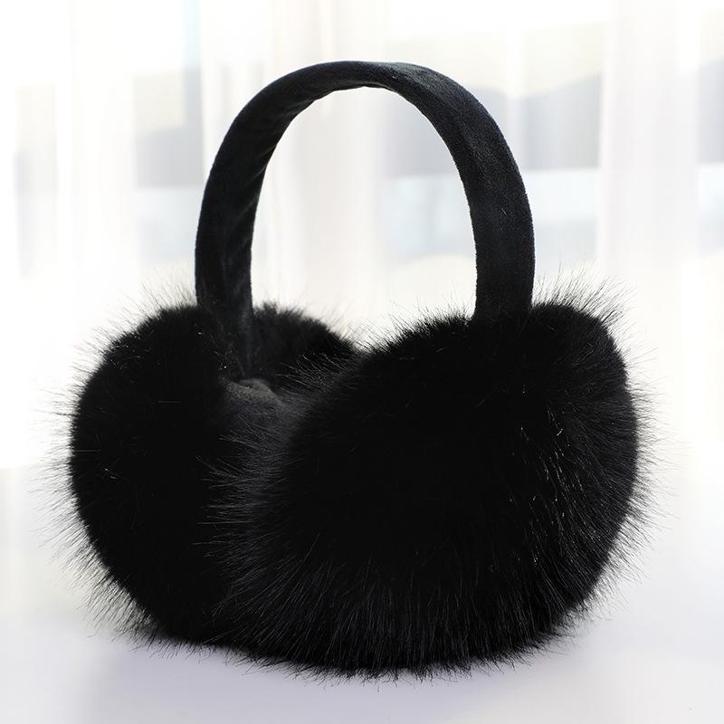 Ruiya Foldable Plush Velvet Earmuffs for Winter - Warm, Cold-Proof, Antifreeze Ear Warmers for Women and Students