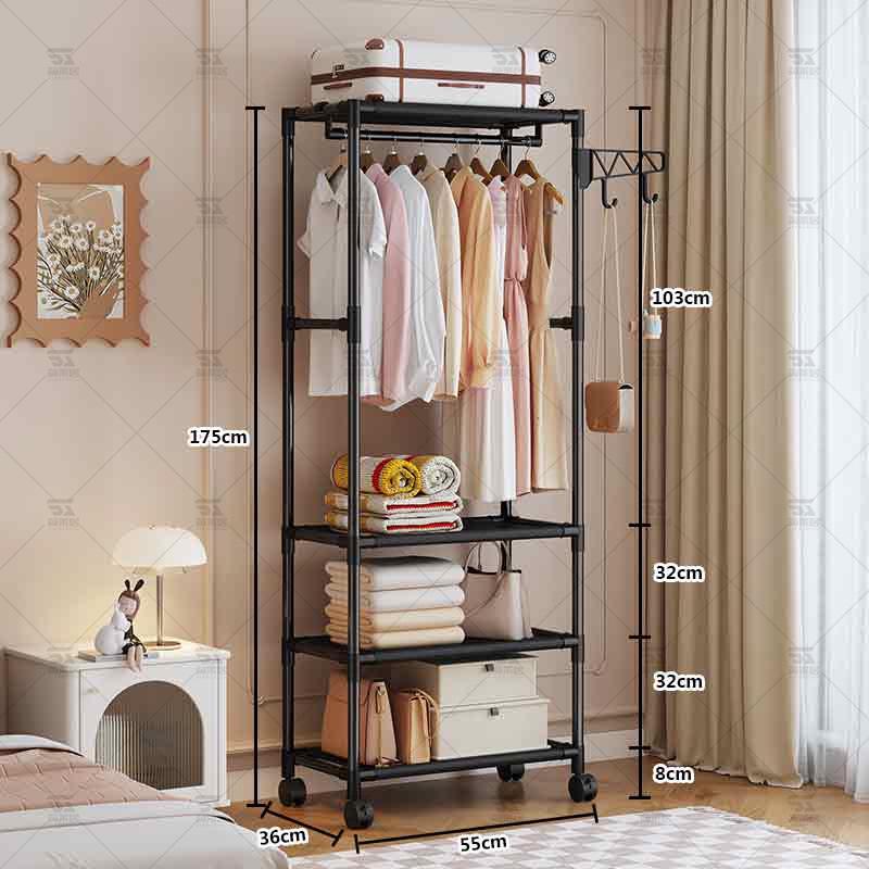 

Багатофункціональна сушарка для одягу великої місткості для приміщень та шафа-гардероб