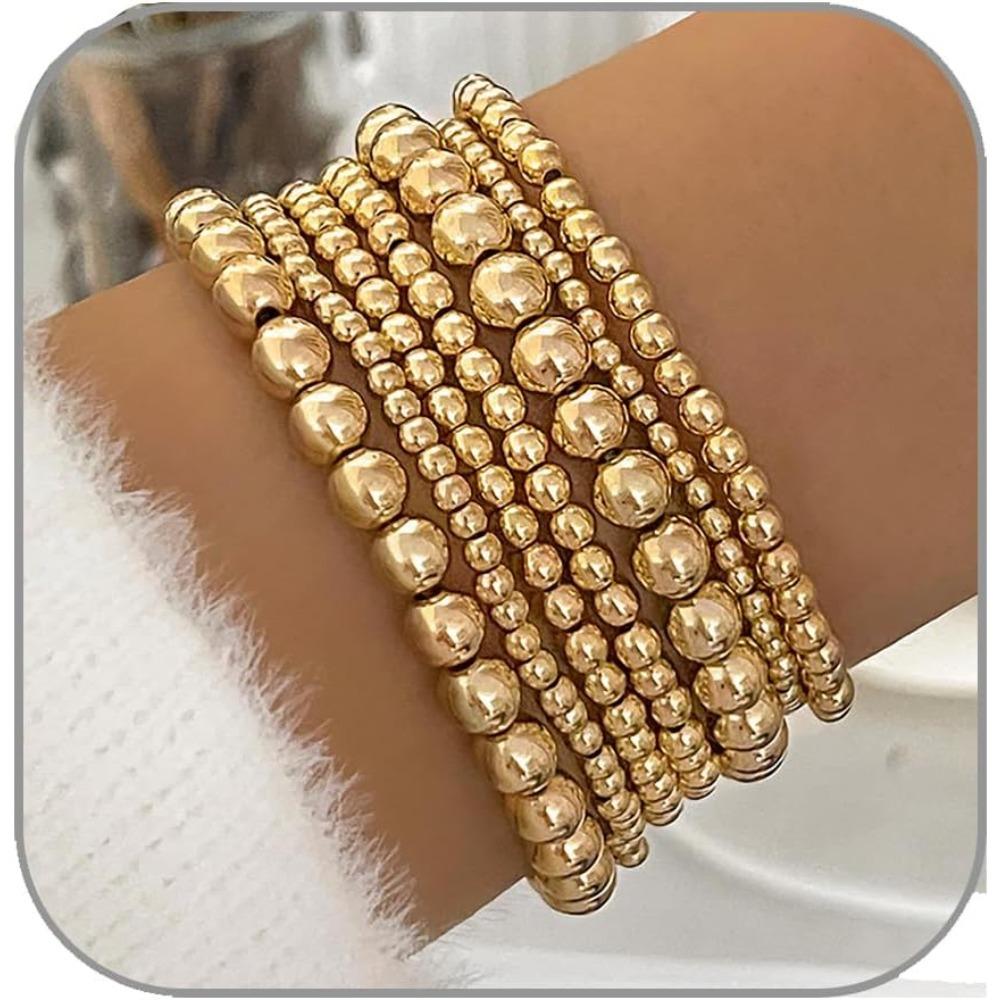 Beaded Bracelets for Women  Stackable Bracelet Gold Bracelet Stack Delicate Stackable Gold Bracelets for Women