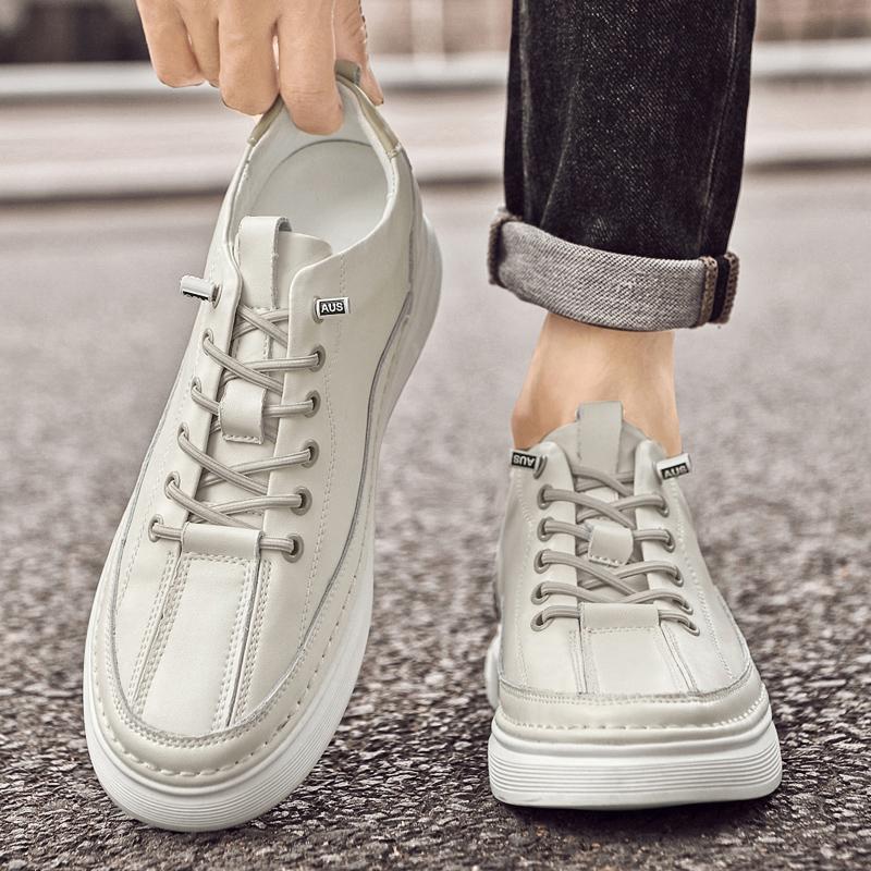 Man Lift Sneakers Men Booster Shoes Elevator  Height Increase Insole 5cm Sports  Plus Size 38-44