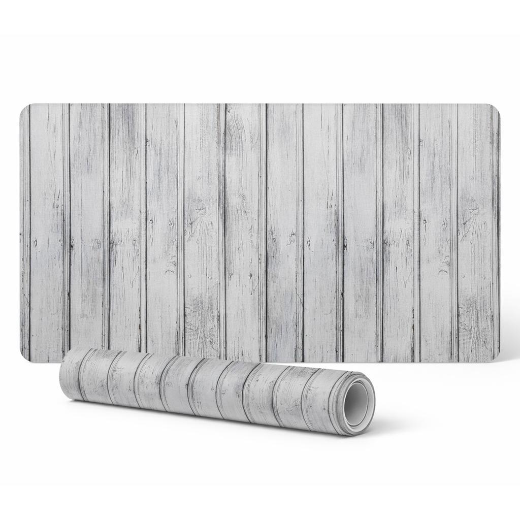 Non-slip Desk Mat with Wood Board Vintage Graphics 120X60 Cm