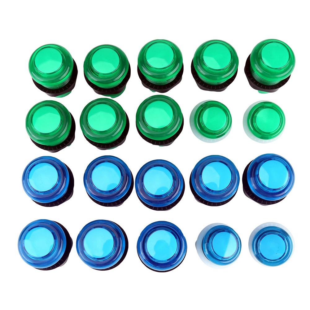 20 DIY LED Illuminated Arcade Game Buttons   2 Joysticks   2 USB Encoder Kit Game Parts Set