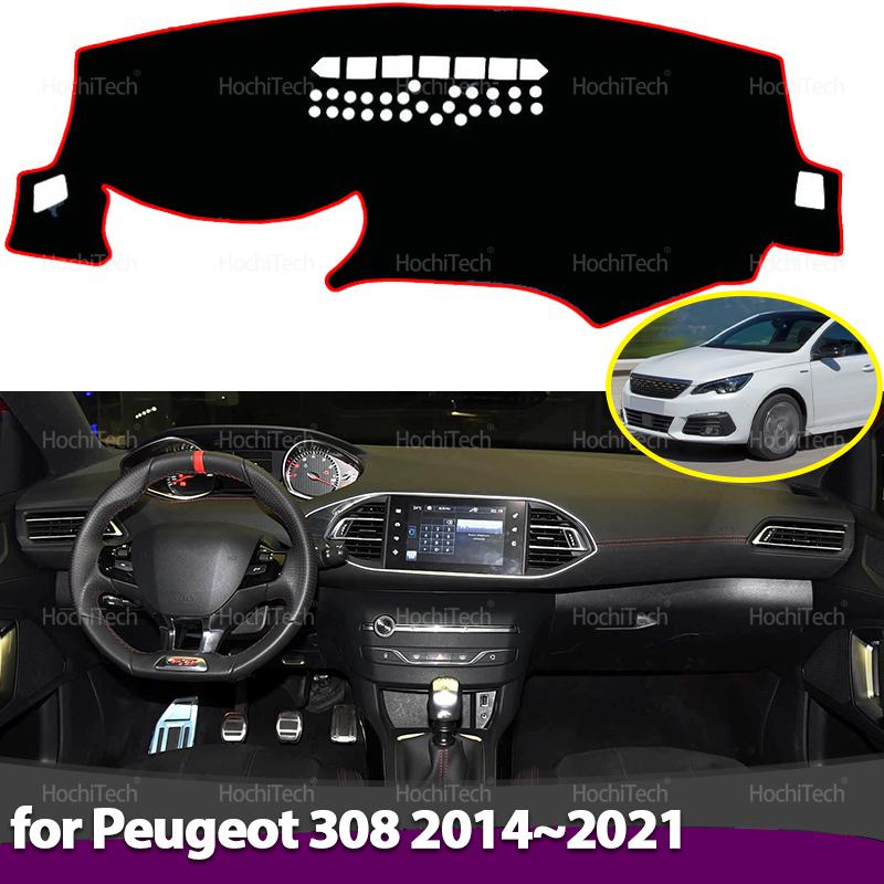 Dashboard Cover Dash Board Mat Carpet Pad Sunshade Cushion Car Visor Accessories for Peugeot 308 II T9 308SW 308GTI 2014~