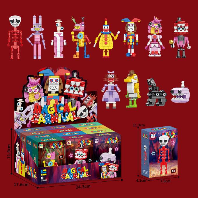 Magic Number Circus Figurine Candy Kingdom Pamney Doll Figure Building Block Toy Compatible Lego