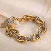 Sophisticated 18K Gold Plated Chain Bracelet Beautifully Craft Jewelry Accessory for Elegant Charm Stylish Outfits