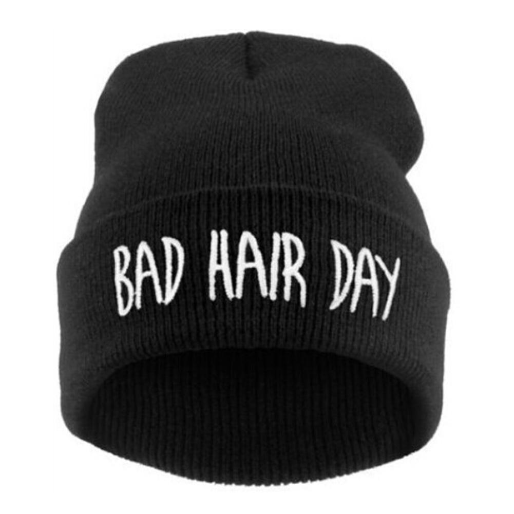 Unisex Warm Winter Fashion Bad Hair Day Wrap Head Cap Wool Hat Hip-hop Knit Beanie Hats