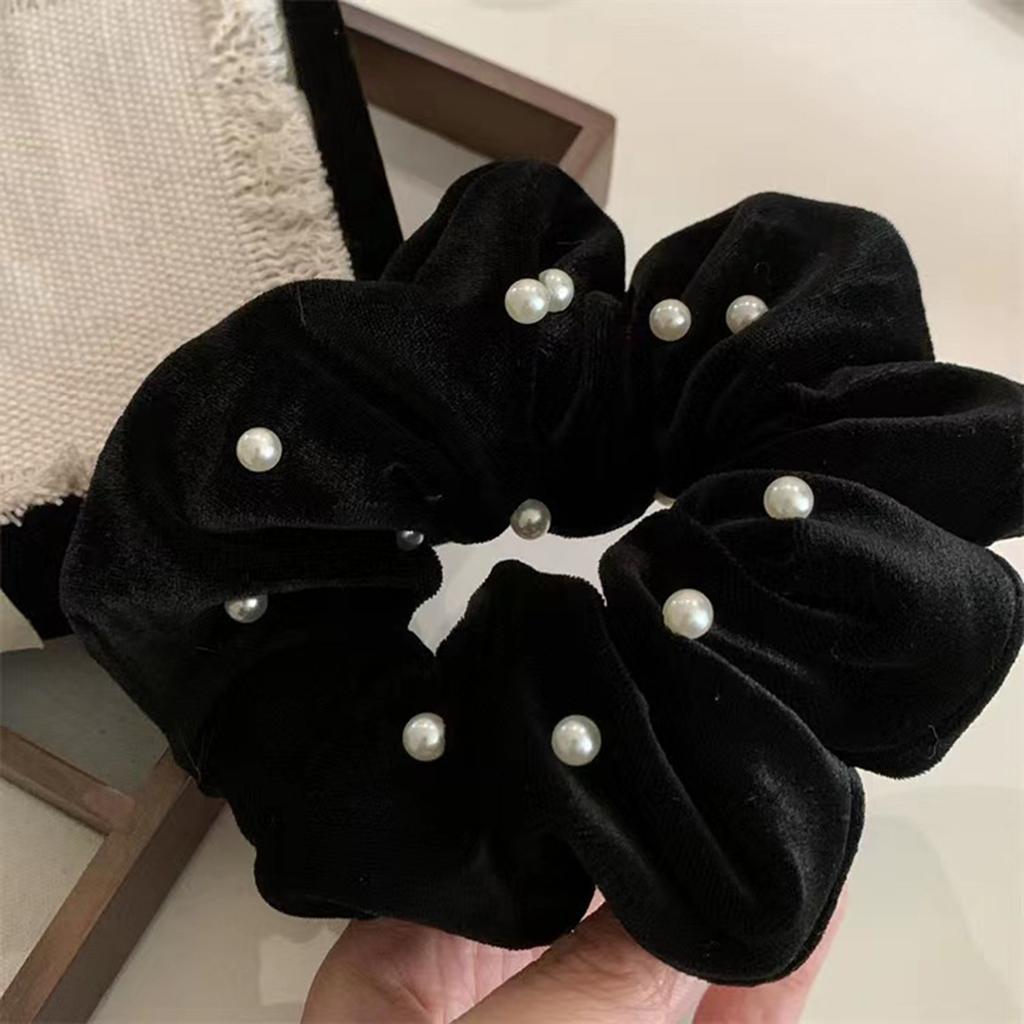 Elegant Faux Faux Pearls Hair Band Elastic Scrunchies Stylish Hair Tie For Women Girls Party Event Fashion Accessories Gift