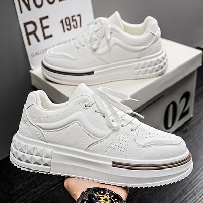 Summer Men's Shoes New Breathable Little White Shoes Men's Trend Versatile Platform Sports Shoes Casual Board Shoes