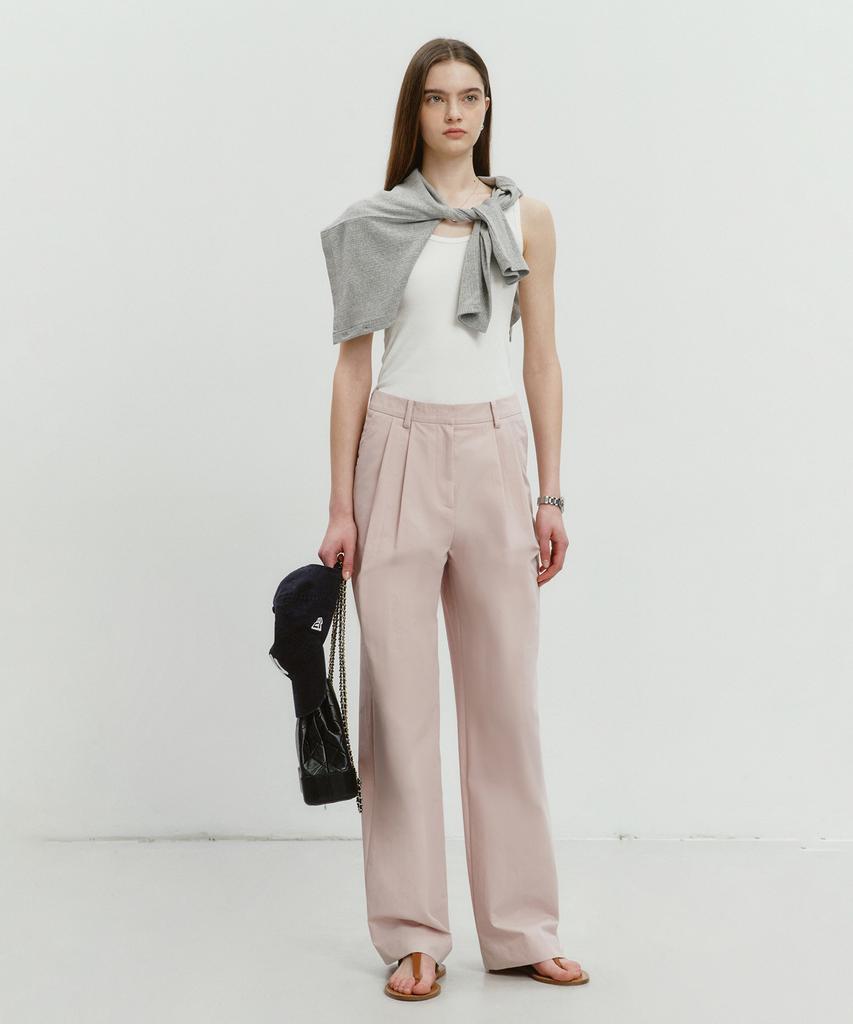 Deonseuteu Summer Semi-Wide Slacks Soft Pink_Udpa4B226P1