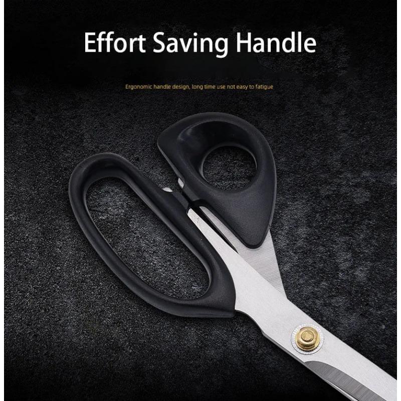 Straight Head Stainless Steel Sharp Blade Korean Barbecue Clips ABS Handle Household Vegetables Salad Kitchen Scissors