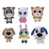 6PCS 15cm Peluches Talking Tom And Friends Poupée Kawaii Talking Tom Angela Hank Ginger Ben Poupées Distributeur de Peluches Version Ne Parle Pas