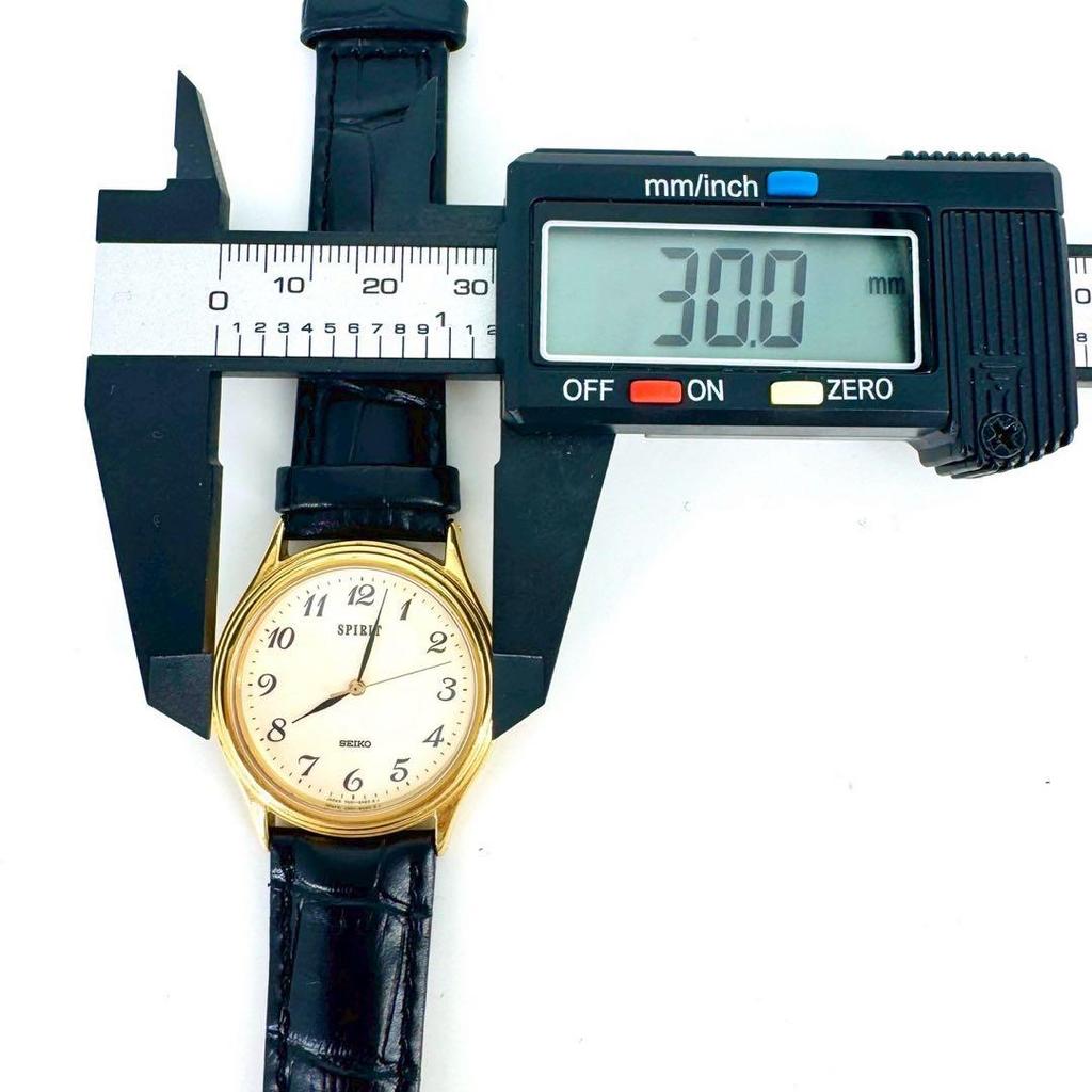 [USED] SEIKO SPIRIT Gold Dial Watch with Strap