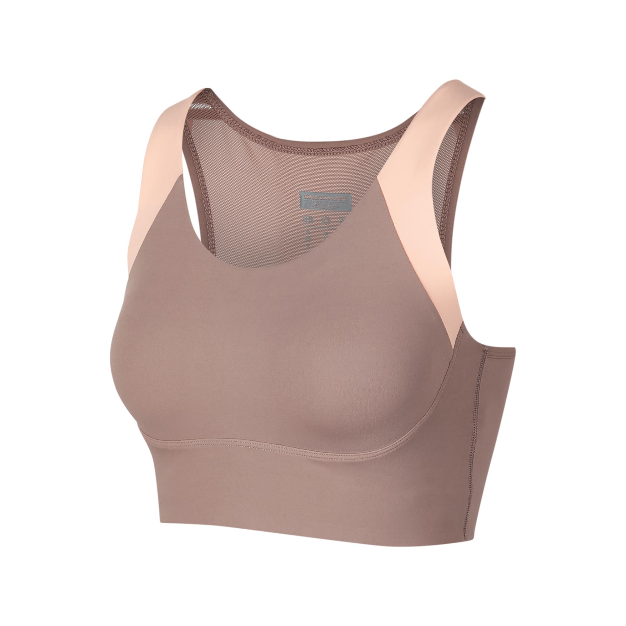 Skechers Yoga Freedom Series Slim Fit Sports Bra Women underwear Deer-Brown P224W146-047V S