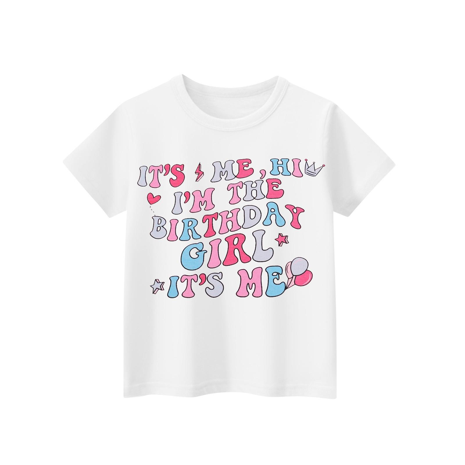 

Детская повседневная футболка с короткими рукавами и круглым вырезом с принтом, модная 150 белый