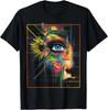 Eye Sunflower Artwork Colorful BLACK T-Shirt