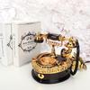 Retro Heart Shaped Telephone Model Music Box Birthday Gift Home Ornament Decoration
