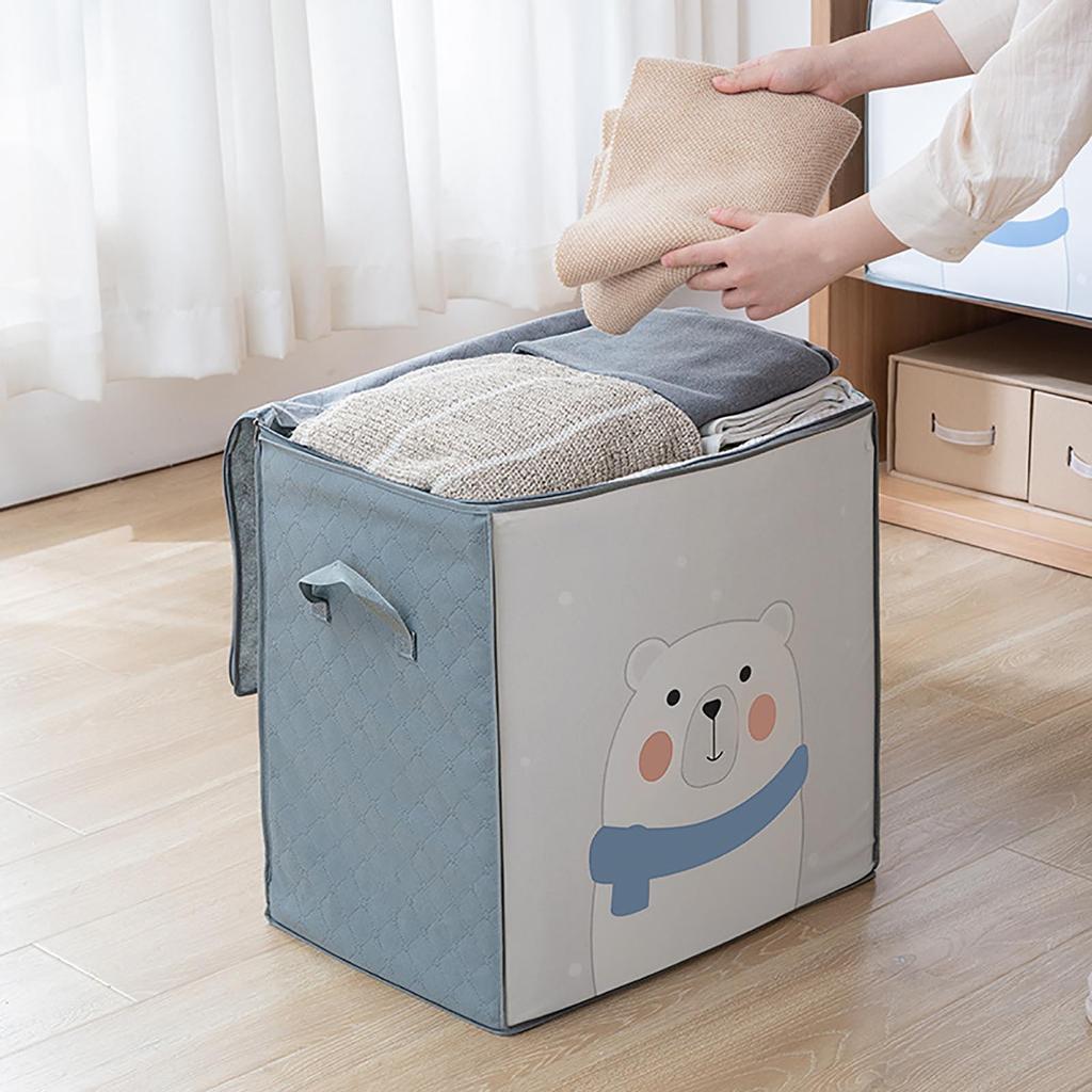 Foldable Storage Bag Clothes Blanket Quilt Closet Sweater Organizer Box Pouch