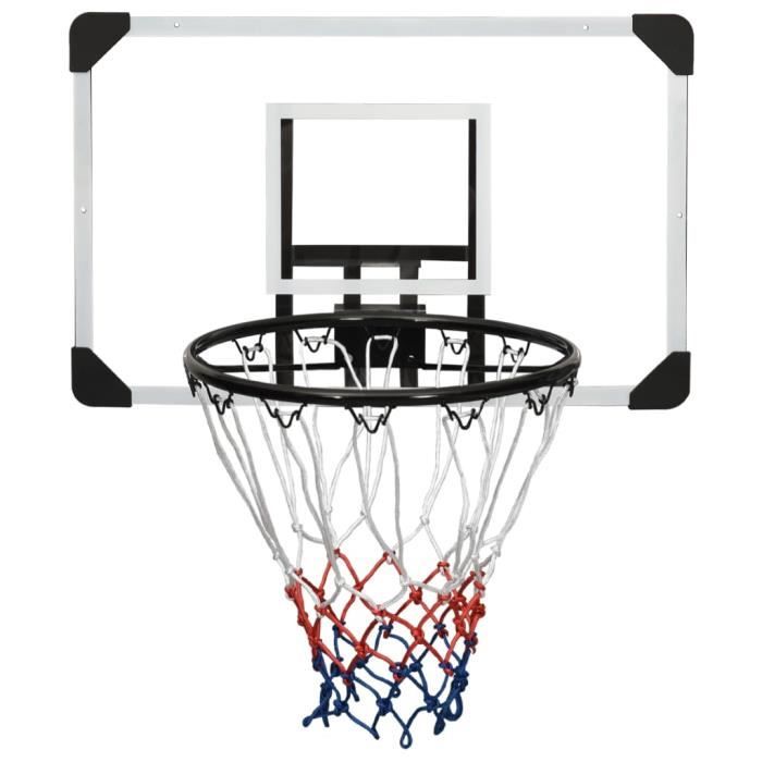 Panneau de basket-ball - vidaXL - Transparent - 71x45 cm - Polycarbonate - Usage occasionnel