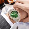 European and American Men's Steel Belt Hip-hop Roman Scale Diamond-encrusted Calendar Men's Quartz Watch