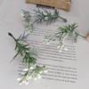 5pcs Mini Branches Stamen DIY Wreath Decorative Accessories Artificial Flower Leaves Grass Christmas Party Decoration Fake Plant
