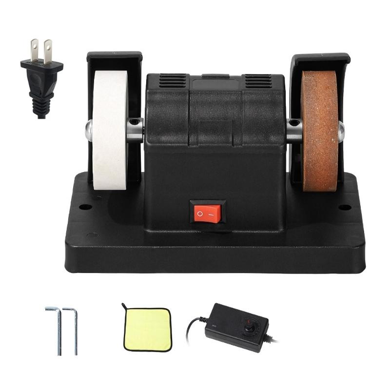 652F Desktop Grinder 100W Power Stepless Variable Speed for Wood Carving DIY Projects