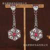 Hot Products From Europe America Exaggerated Temperament Light Luxury All Rhinestone Zircon Earrings Women's Long Style Atmospheric High-end