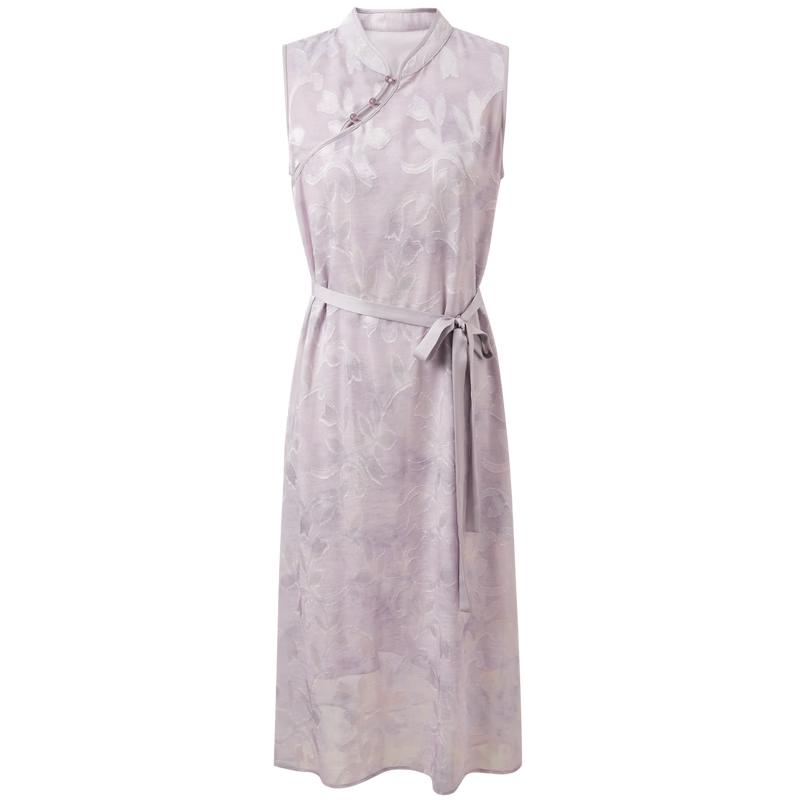 

Sancai 2026 Summer New Chinese Style Sleeveless A-Line Dress XL