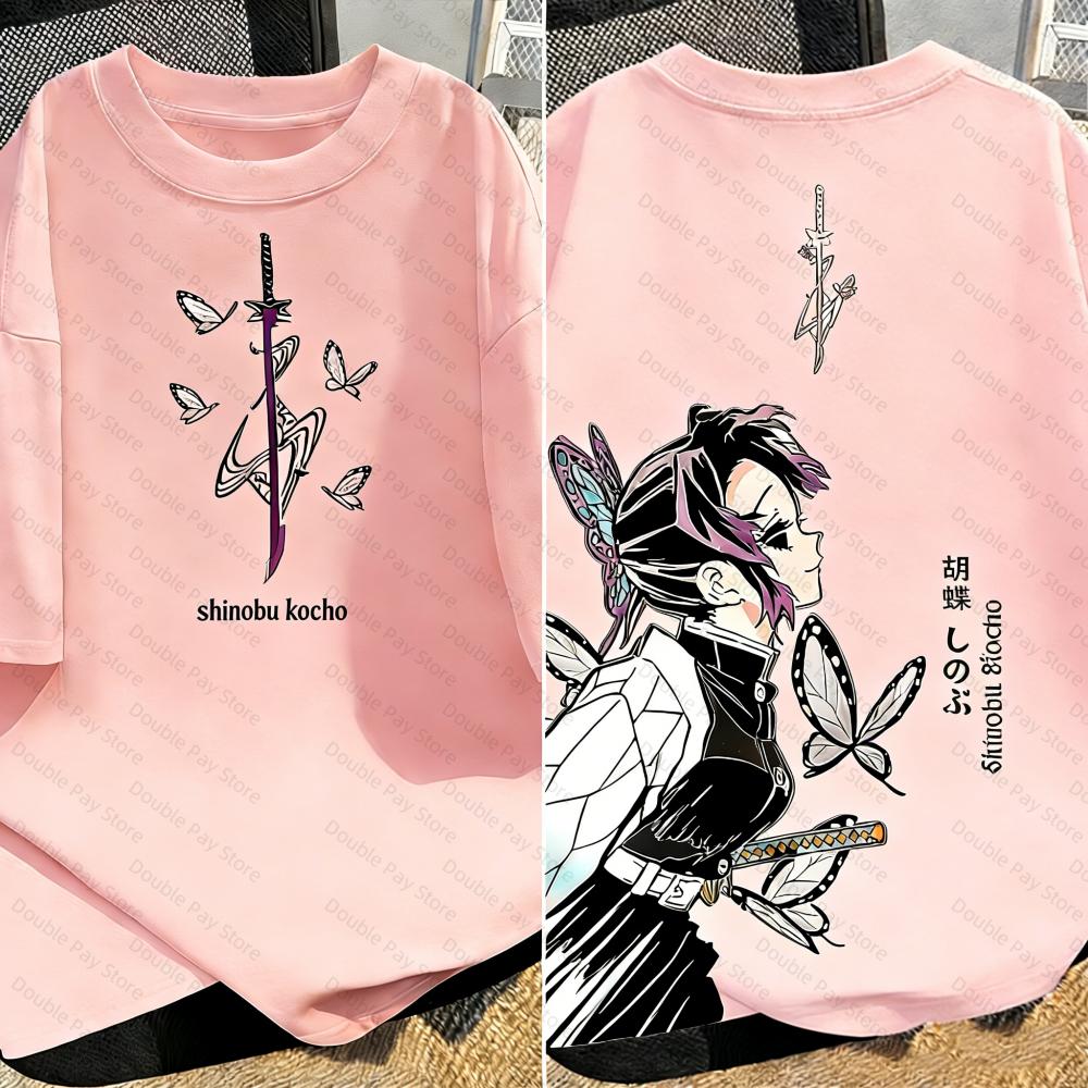 

Plus Size Demon Slayer Anime Printed Unisexs shirt Women Tshirt Summer Casual Parent Child Tops Street Fashion Harajuku Y2K S