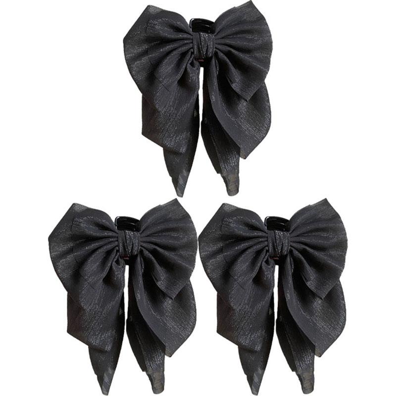 Large Bow Mesh Hair Claw Clips Hairpin Women Temperament Elegant Princess Hairpin Fashion Grab Clip Women Hair Accessories