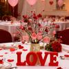 Artificial Flowers Silk Rose Centerpiece Realistic Design Delicate Texture Details Versatile Tabletop Decor For Dining Table