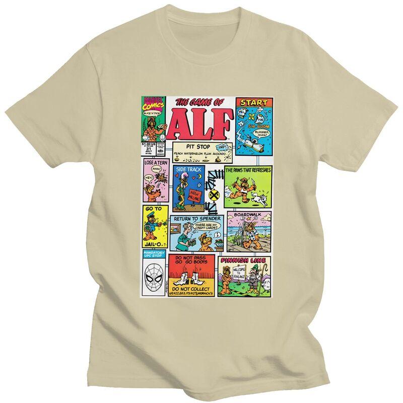 Custom Alien Life Form ALF T Shirt for Men Tshirt Tees Tshirt Loose Fit Clothing