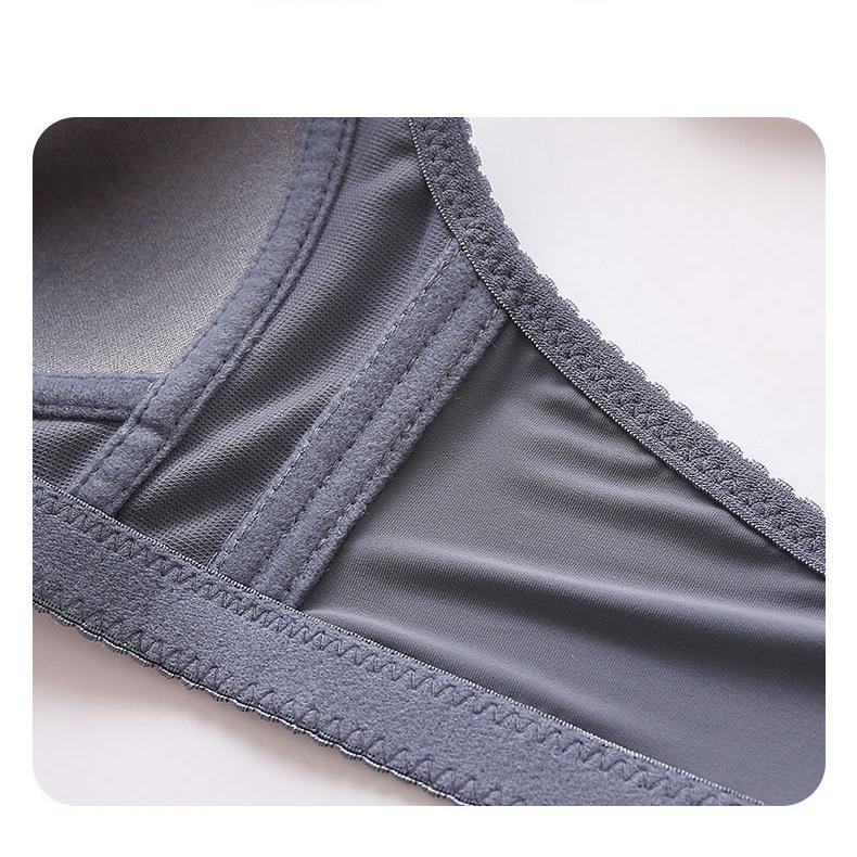 Großer BH ohne Stahlring, atmungsaktiv, dünner Schnitt, volle Körbchen, nahtlos, bequem, dreireihig