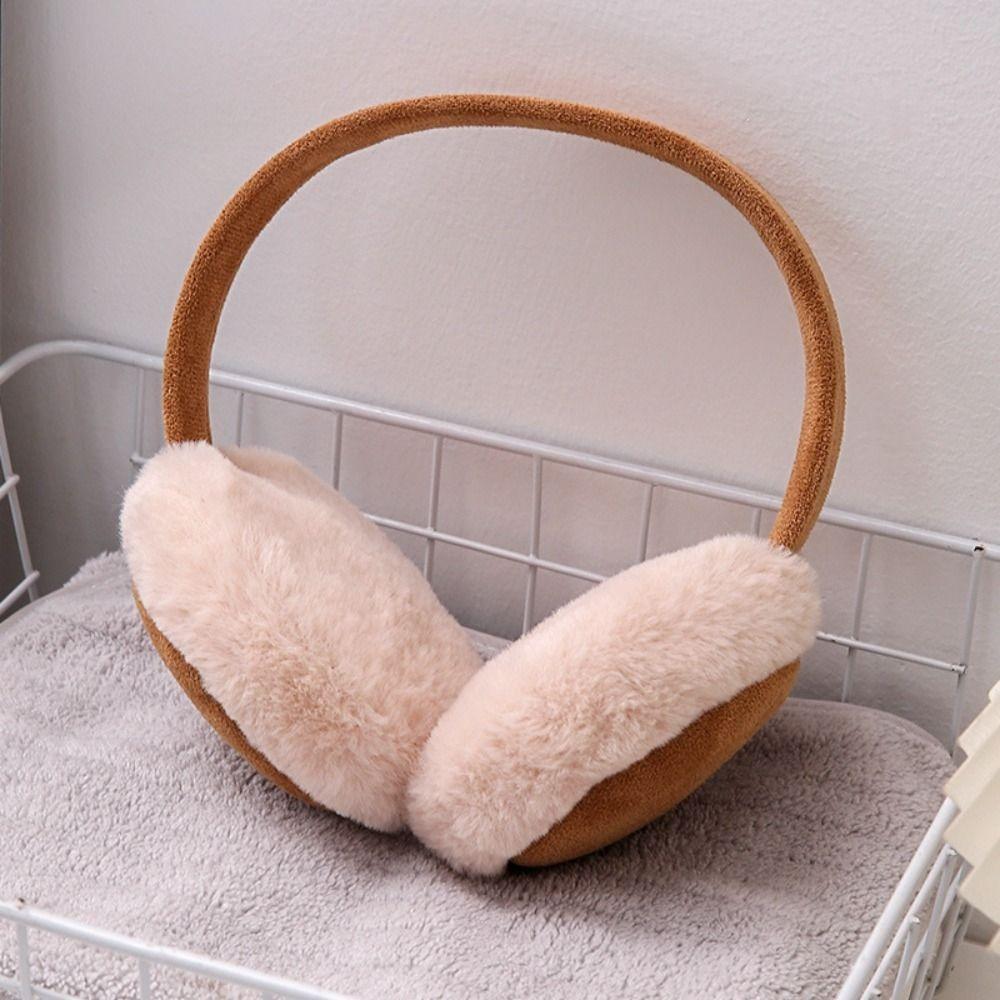 

Warm Plush Ear Warmer Windproof Earflap Cute Ear Cover Outdoor рожевий червоний колір