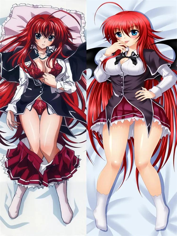 Anime High School DxD Sexy Girl Rias Gremory Himejima Akeno Irina Shidou Dakimakura Povlak na tělový polštář Polštář na objímání těla