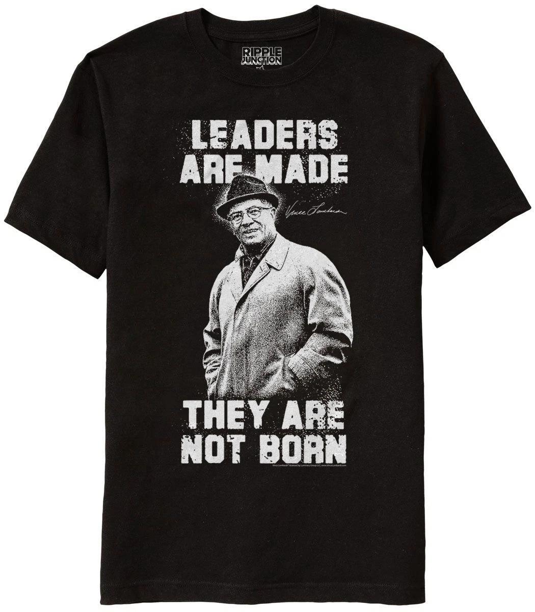Green Bay Packers Vince Lombardi Leaders Aren t Born Men s Black T-Shirt S