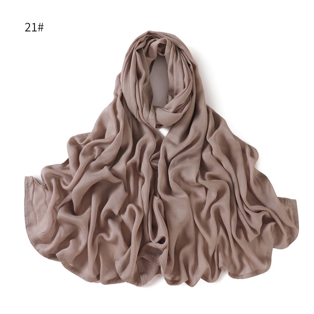New Cotton Linen Scarf For Women Girls Students Autumn Winter Solid Color Long Scarves Soft Viscose Shawl Female Wrap Shawls