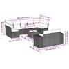 VidaXL Garden Lounge Set with Cushions 10 Pcs, Patio Sofas, Patio Furniture Set, Outdoor Furniture, Beige 3223027