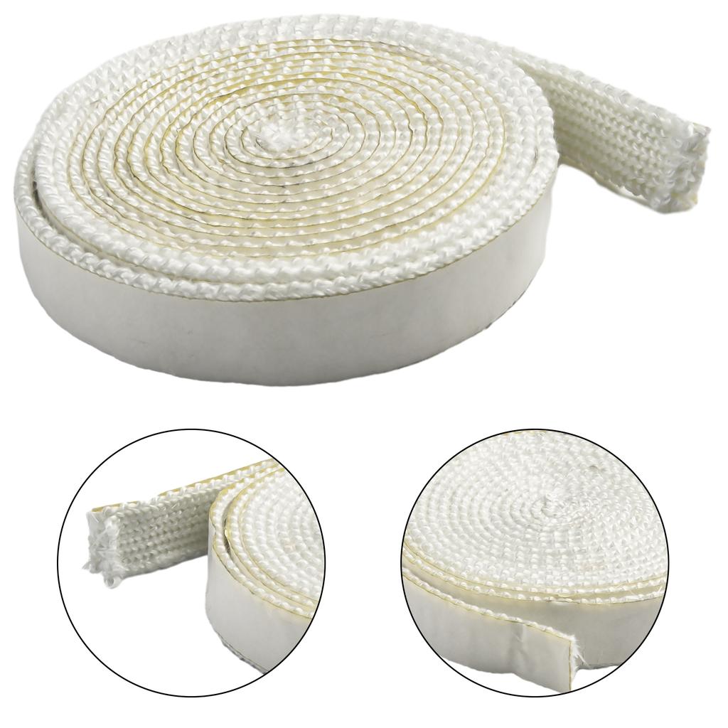 Premium Pellet Stove Gasket with Oven Door Seal 300CM Fiberglass Flat Rope 18mm Width 3mm Thick for Efficient Heating