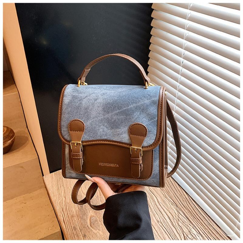 

Ретро модный рюкзак женский осенний новый студенческий для поездок на работу маленький рюкзак премиальный на косой лямке женская сумка синий