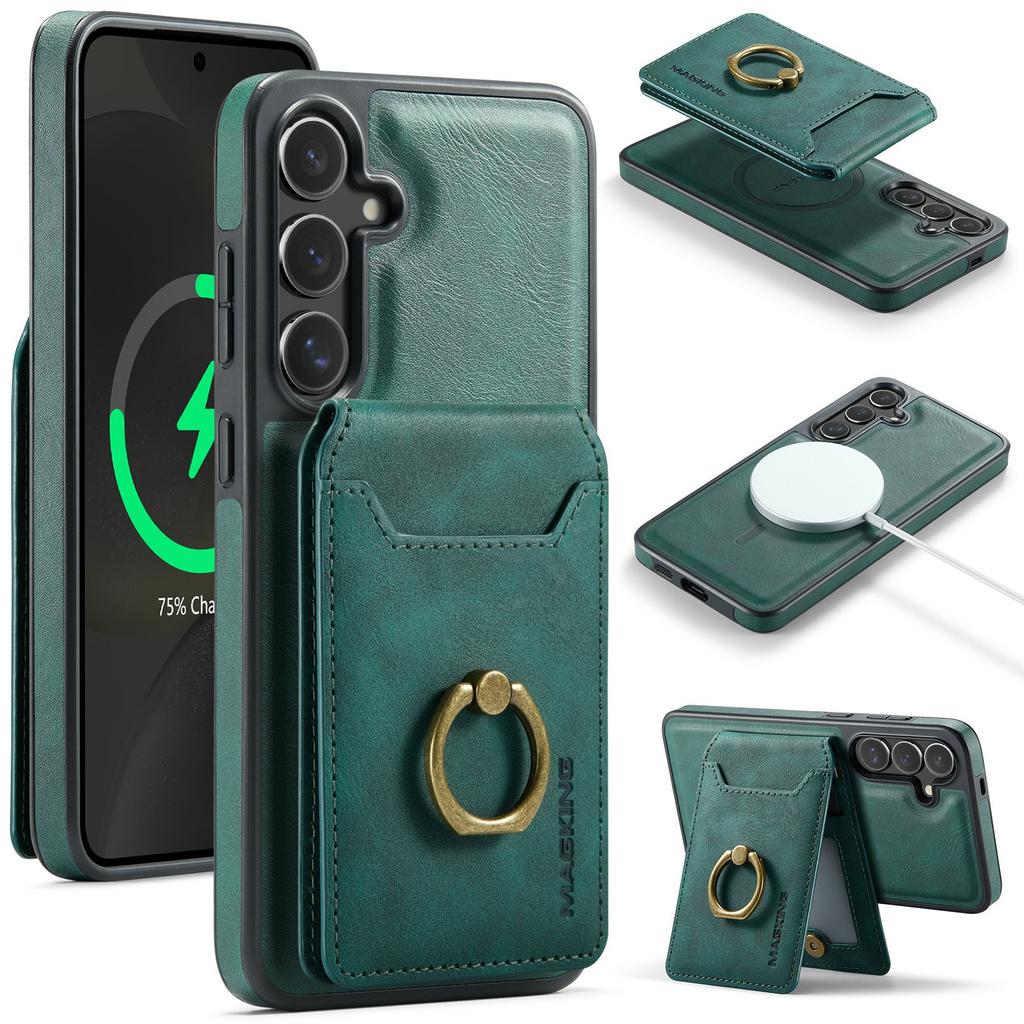MAGKING K1 Series For Samsung Galaxy S26 / S26 Pro Magnetic Case PC + TPU + PU Phone Cover with Card Holder