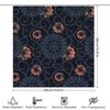 Blumenmuster Duschvorhang Dekor Wasserdicht Badezimmer Stoff Wandbehang Heimdekoration In Verschiedenen Farben Blaues Blumenmuster