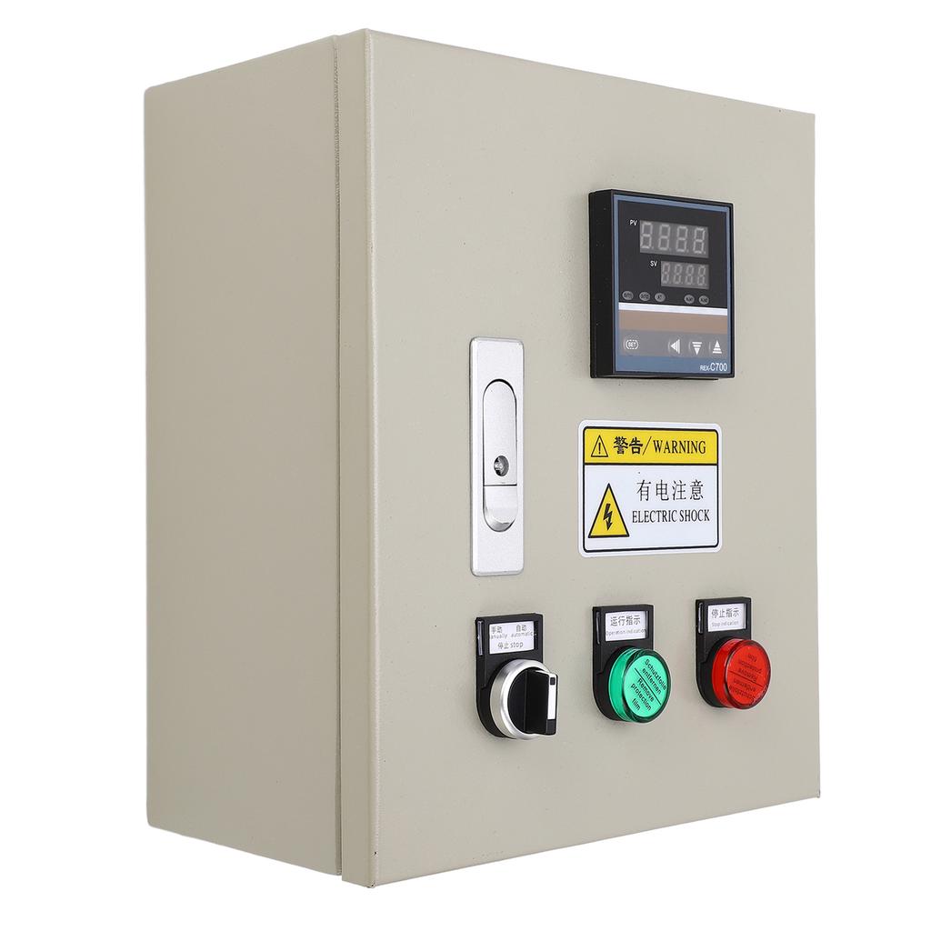 PID Temperature Controller with K Thermocouple Digital Thermostat Control Box 380VAC 3 Phase 15KW