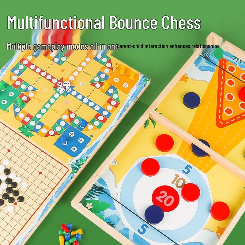 

Детская развивающая игра «Прыгающие шахматы-катапульта для двух игроков» для взаимодействия родителей и детей и тимбилдинга