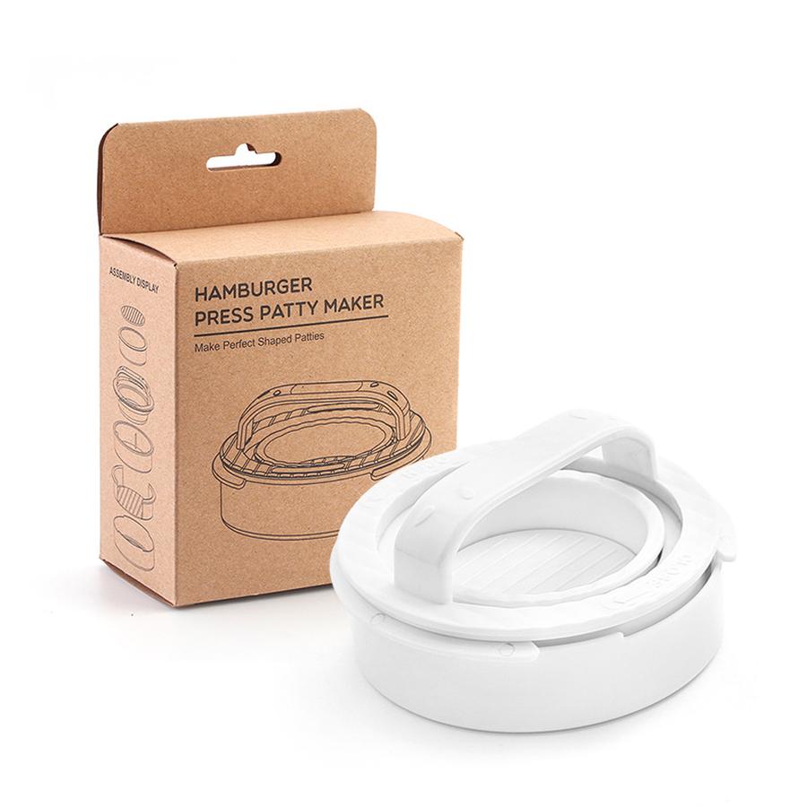 3 Pcs Round Hamburger Making Tool Meat Press Patty Maker Combo Set Kitchen Gadget