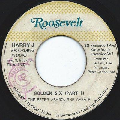 

7inch Record PETER ASHBOURNE AFFAIR Golden Six NONE Roosevelt Jamaica Reggae Ska Dub Used