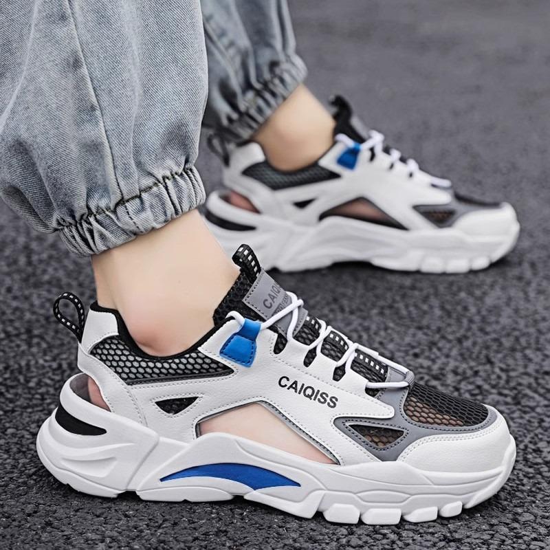Men's Summer Sandals Breathable Sports Beach Shoes Outdoor Casual Slides for Teenagers Lightweight Footwear