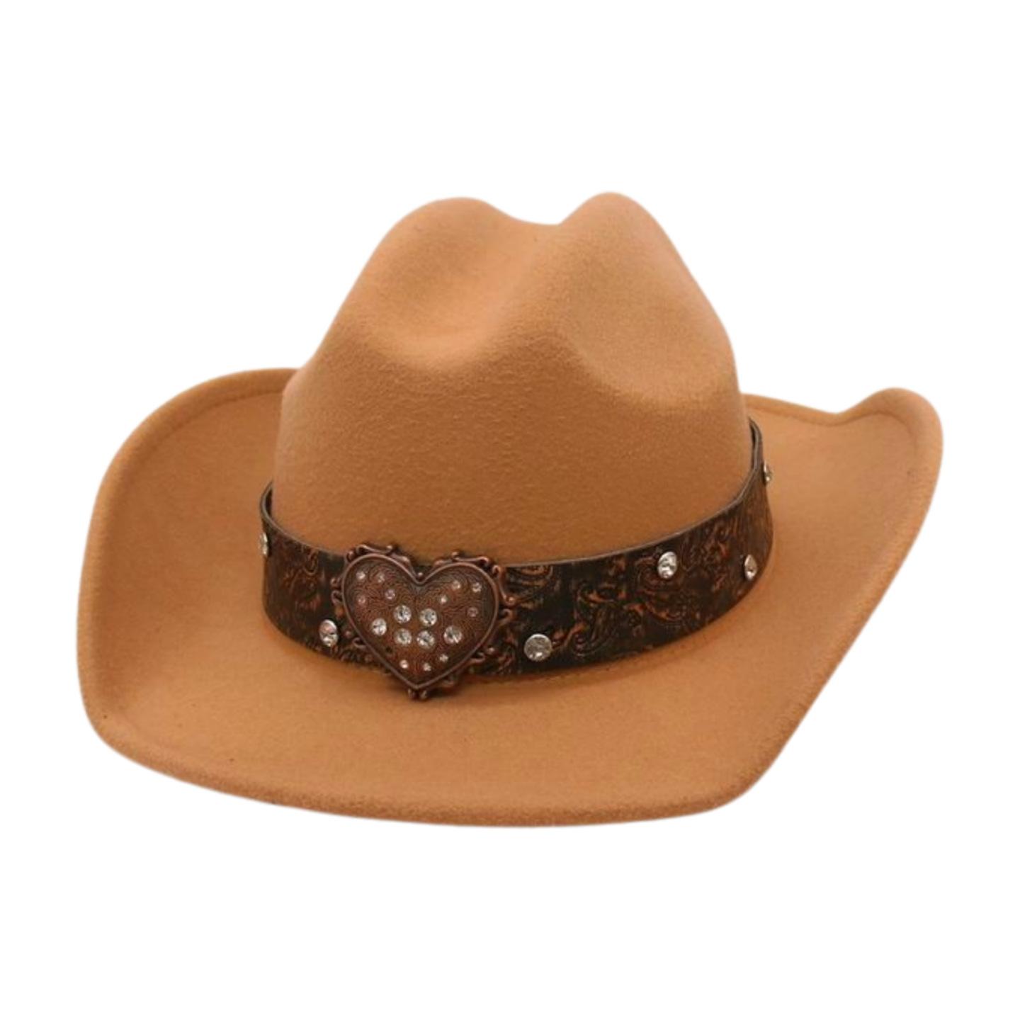 

Ethnic Style Top Hat Love Cowboy Hat Cross-Border Amazon Foreign Trade Women S Knight Hat Hot-Selling Tibetan Wholesale Hat Men One size fits all [one word gift d]